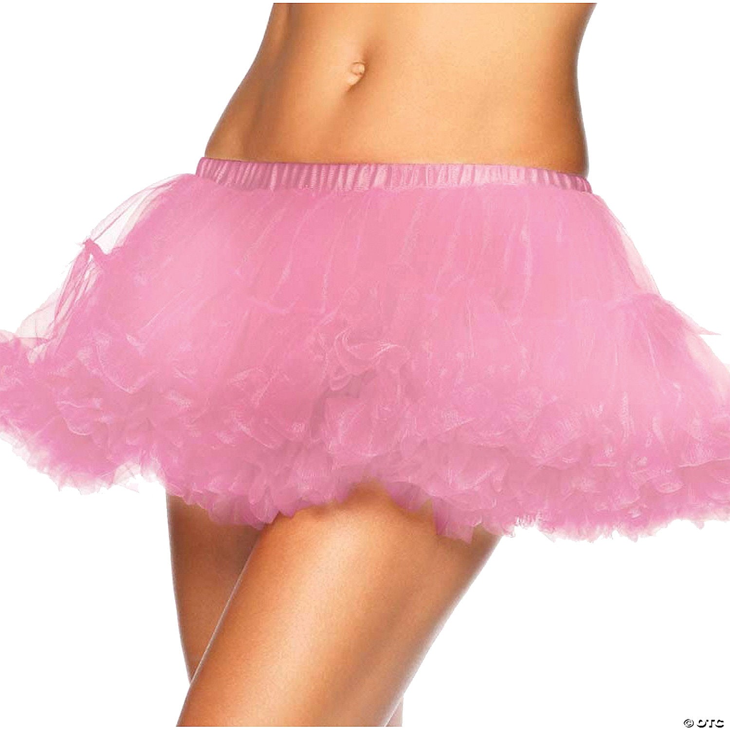 women s puffy chiffon mini petticoat pink~ua8993pk