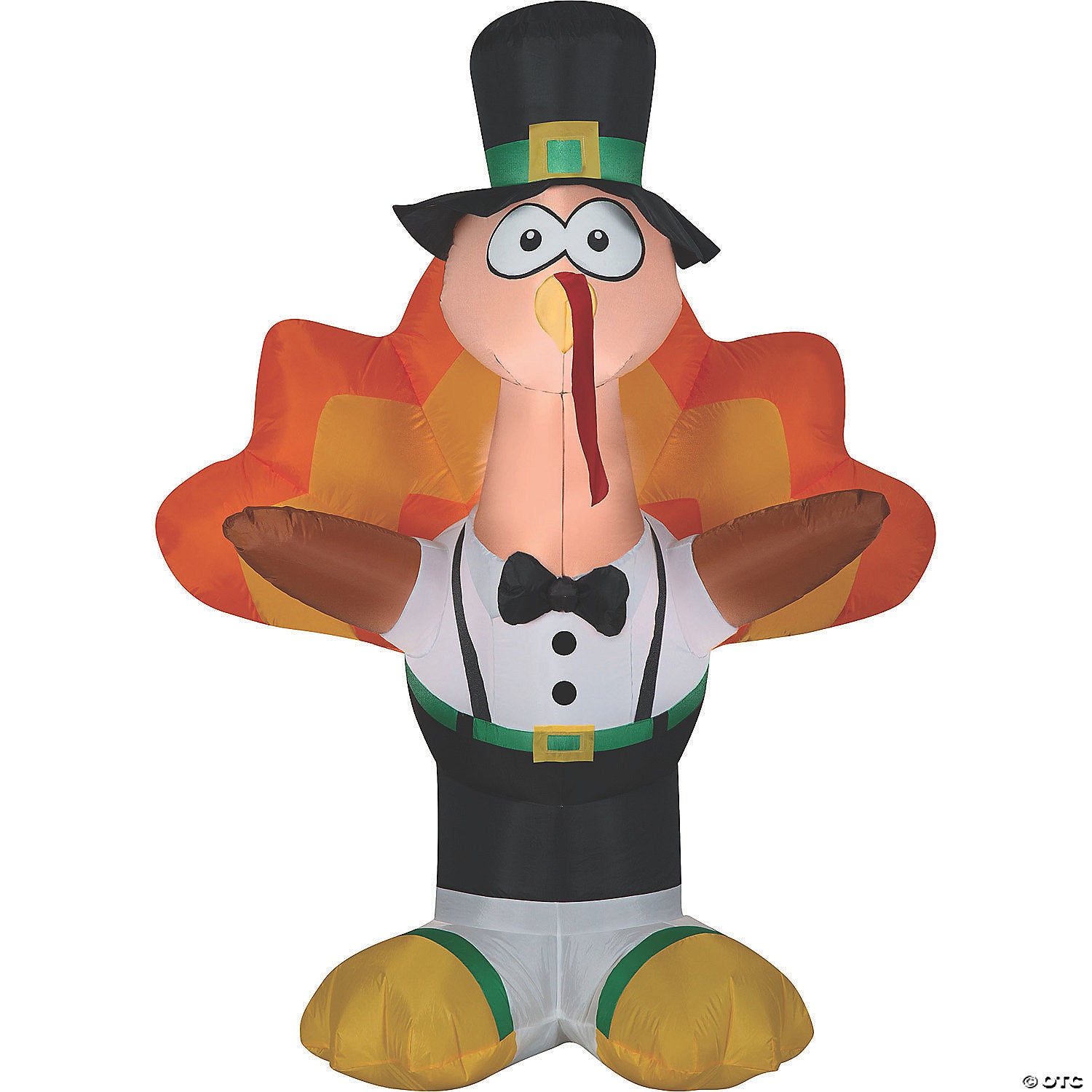 5 ft  blow up inflatable harvest dressed turkey outdoor yard decoration~ss226395g
