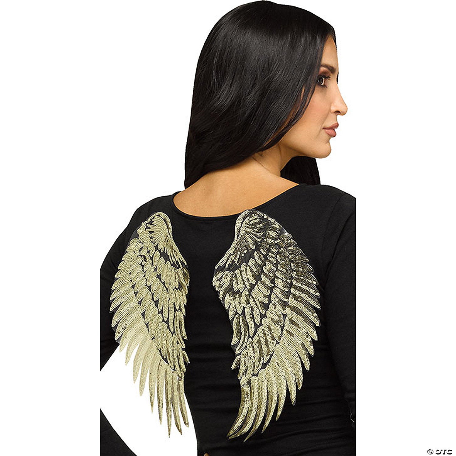 adult gold metallic fabric foam wings costume accessory~fw90981gd