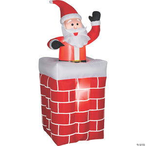 72  blow up inflatable santa chimney outdoor yard decoration~ss86119g