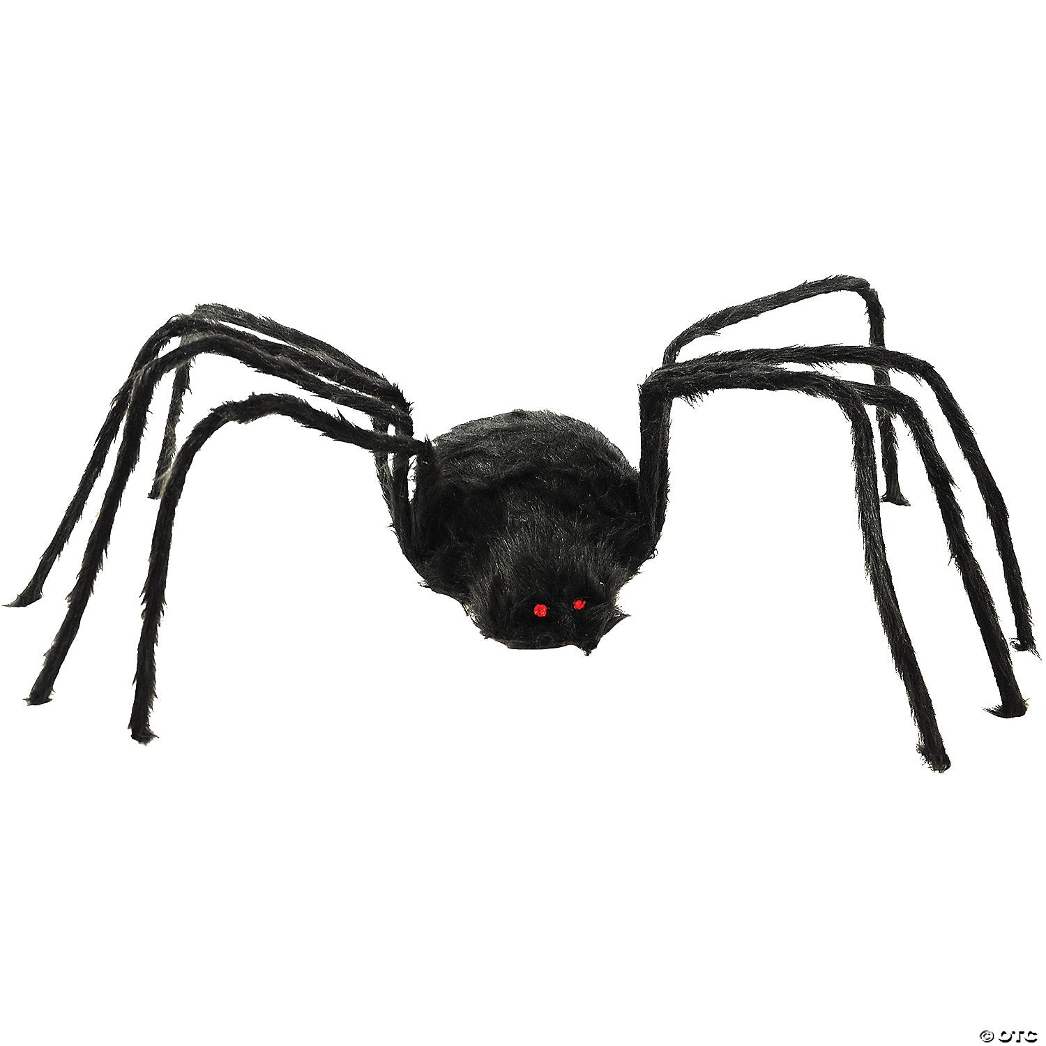 80  black furry spider decoration~ss45879-a02
