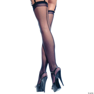 sheer backseam stockings~ua1000pl