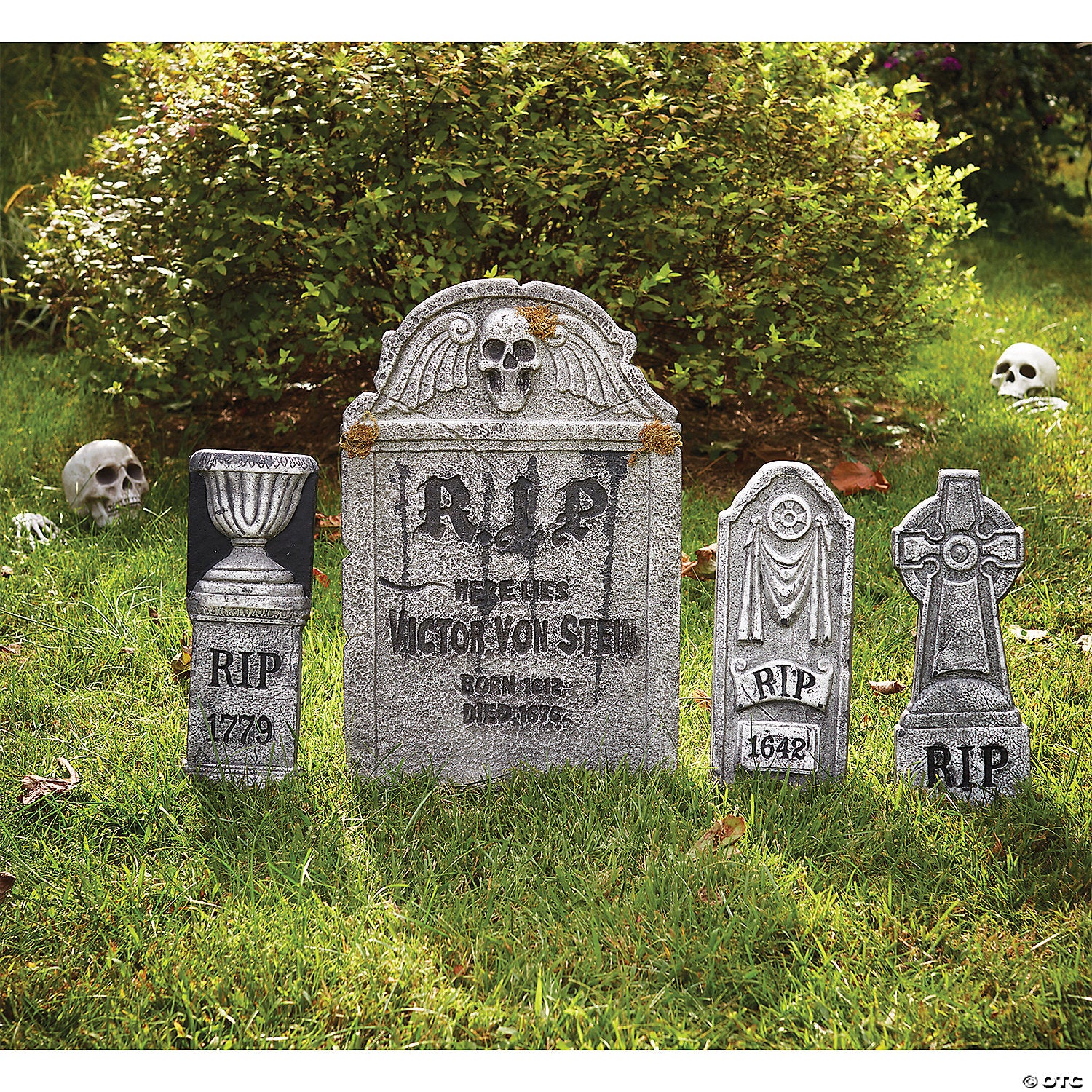 foam tombstone yard decoration set   4 pc ~fw91448