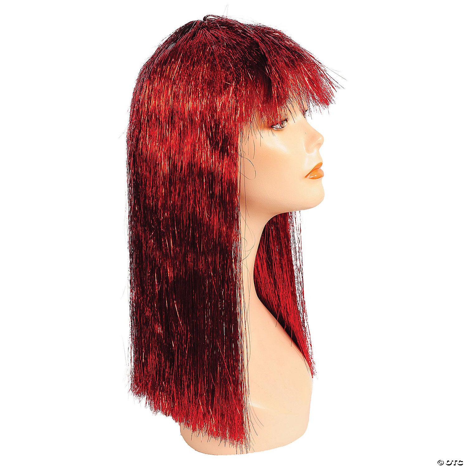 women s long tinsel pageboy wig~lw206rd-a02