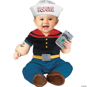 baby popeye the sailor& 8482  popeye jumpsuit costume   6 12 months~fw102691s
