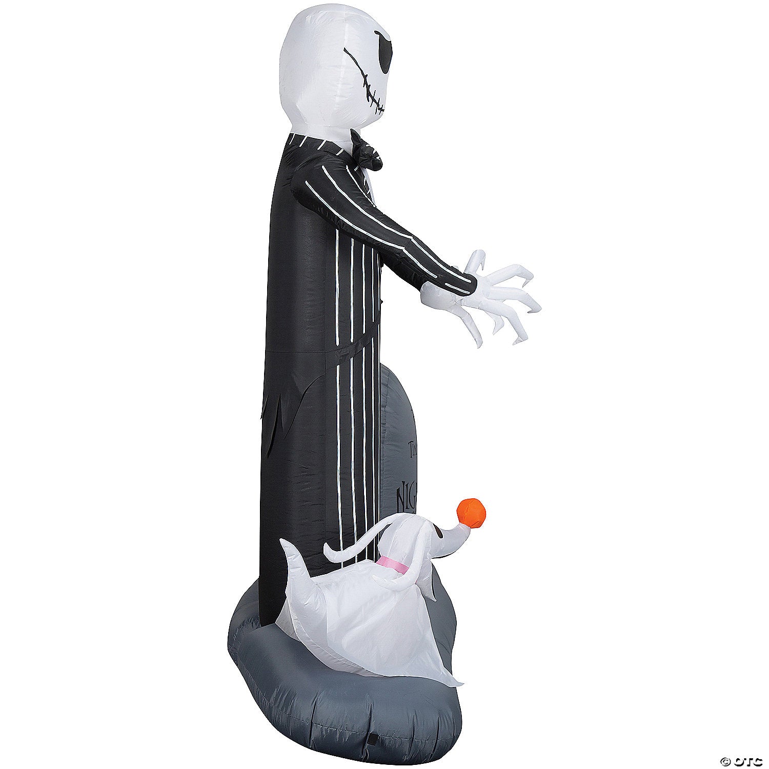 74  blow up inflatable nightmare before christmas jack skellington in graveyard with built in led lights outdoor yard decoration~ss227161g-a02