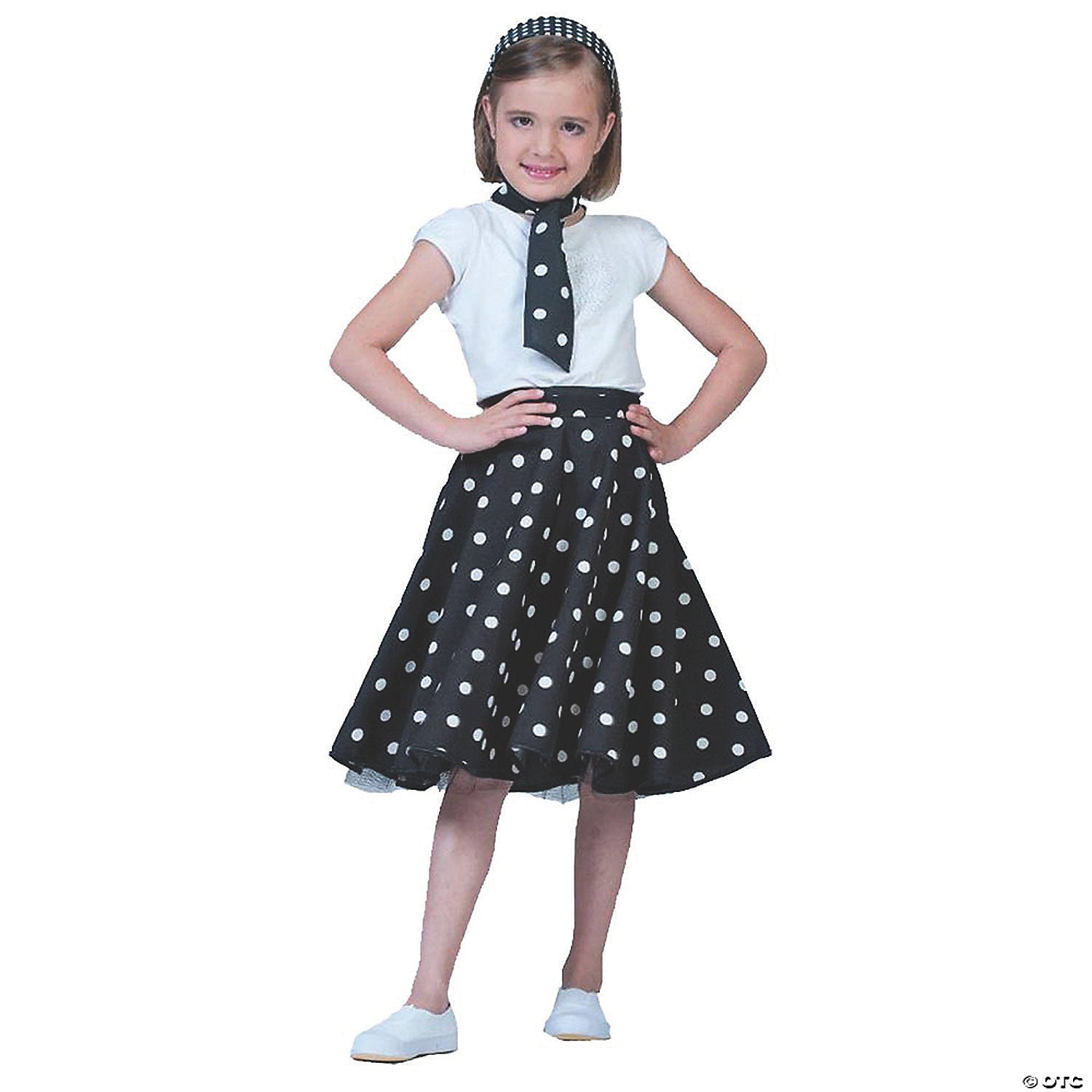 girl s black & white sock hop costume~ff740848