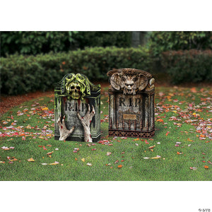 22  photorealistic tombstone decorations   set of 2~fw91796f
