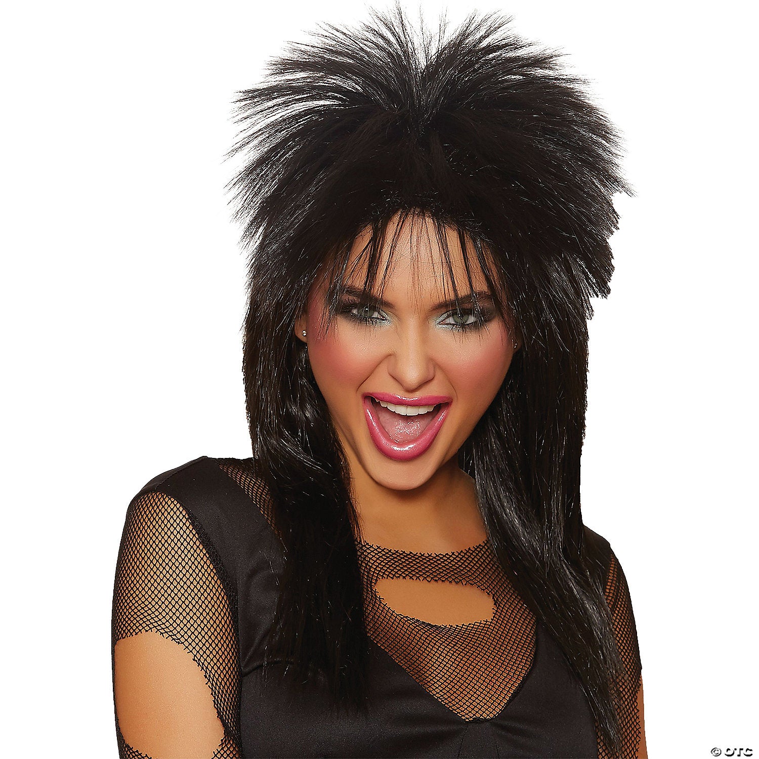 unisex black rocker wig~rl11141-a01