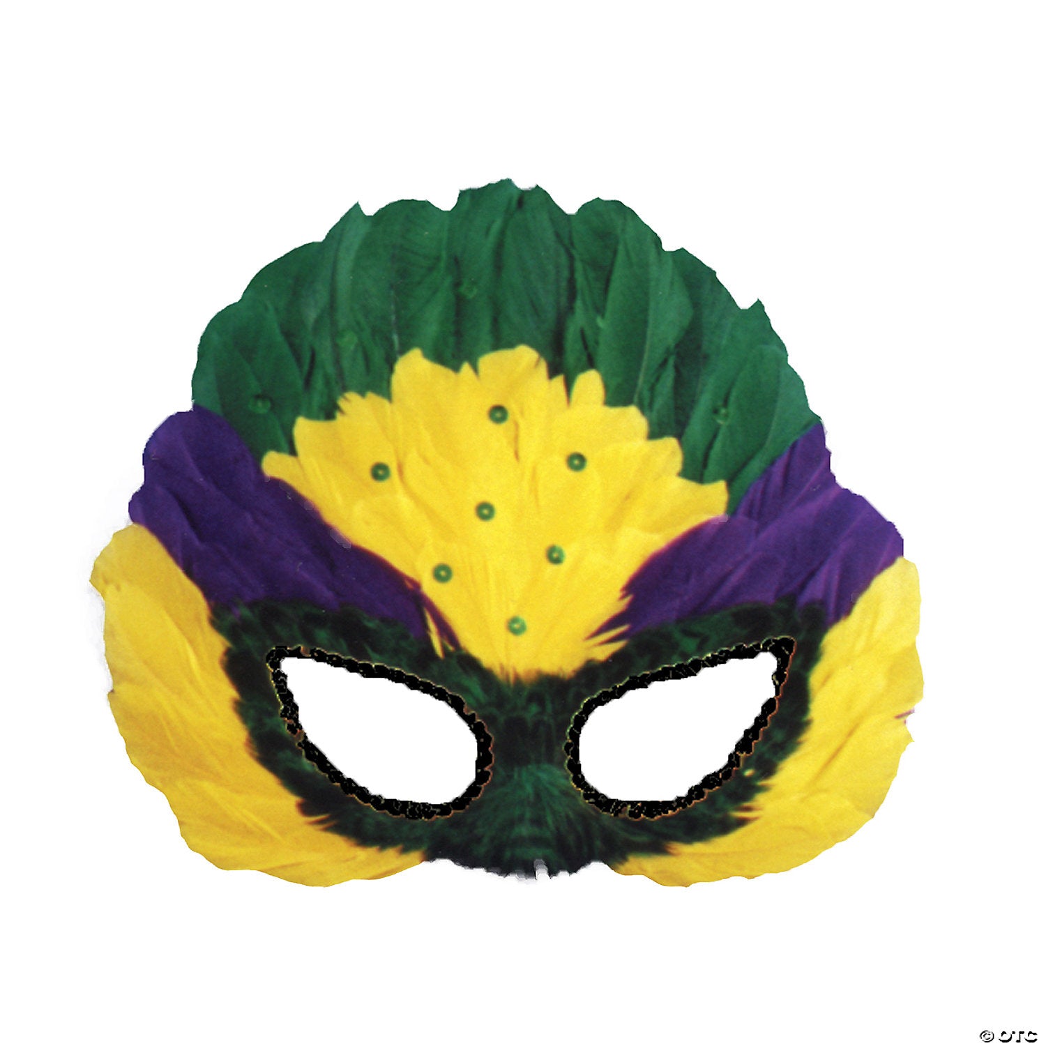 mardi gras feather mask~ti54