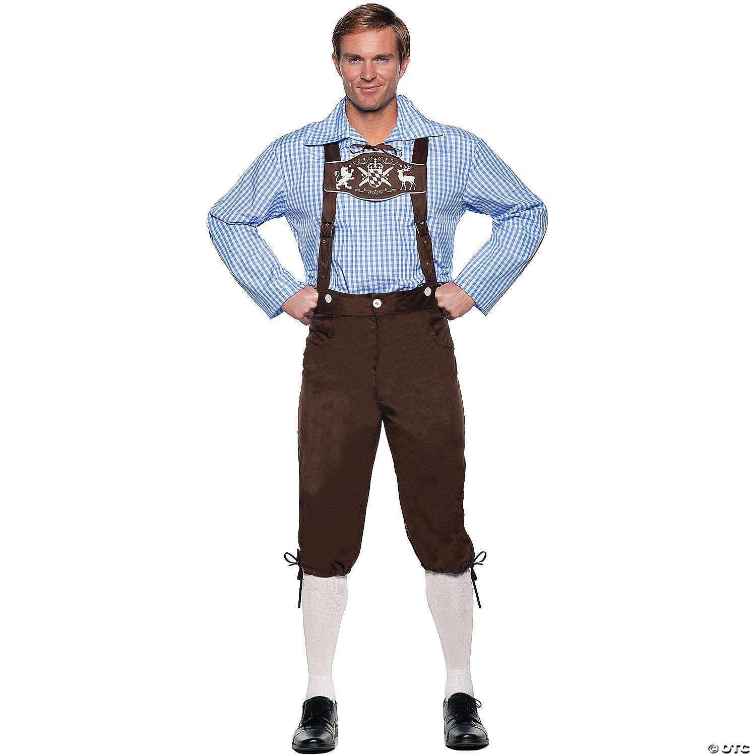 deluxe lederhosen brown adult costume~ur30553xxl