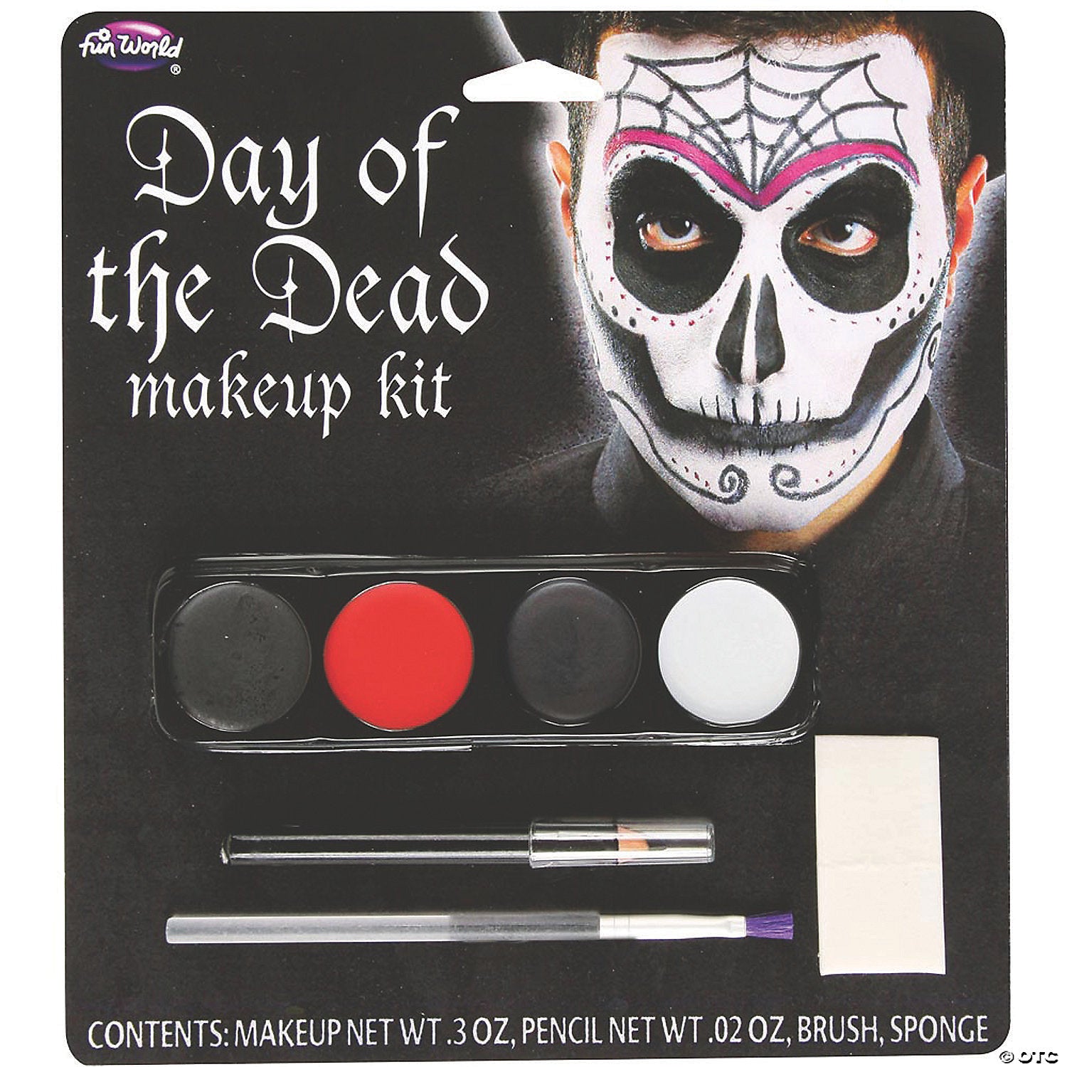 male day of the dead makeup kit~fw5618m