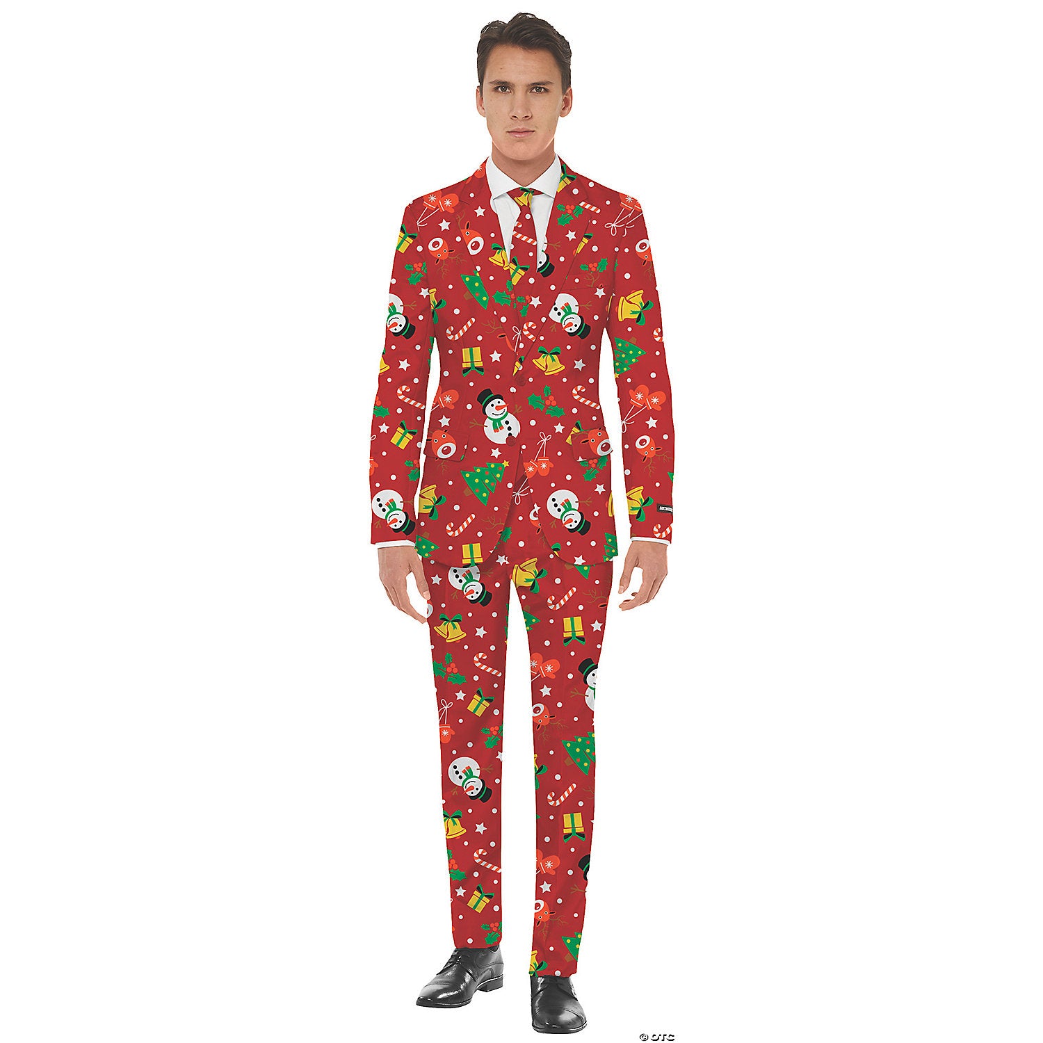 men s red icon christmas suit~osas0072xl