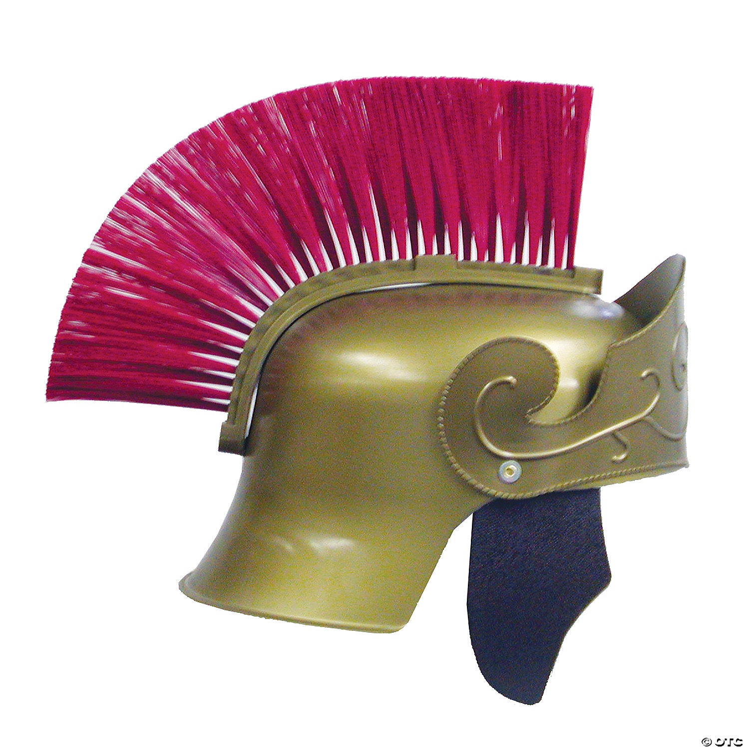adult s gold roman helmet with red brush~95505rd