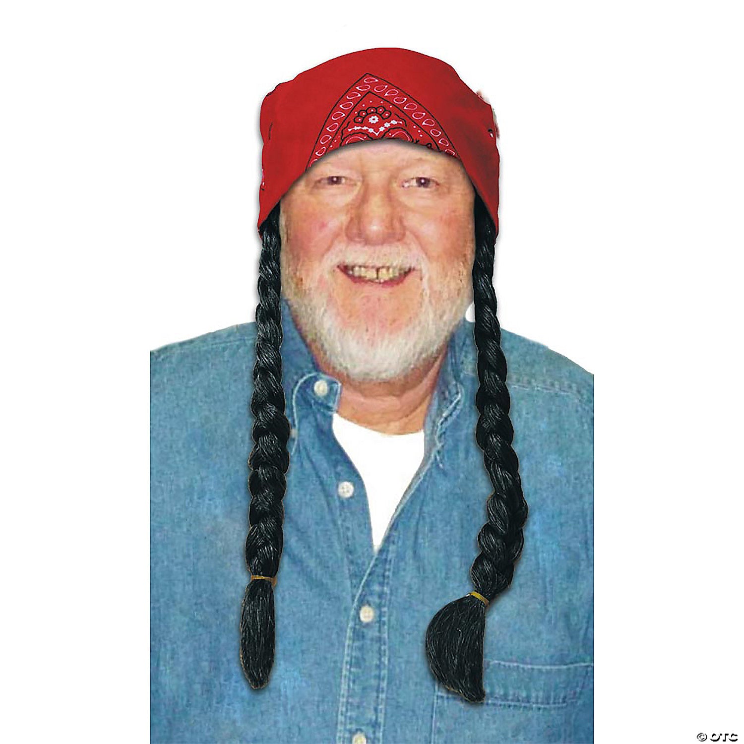 adults black & gray the old hippie wig~13734bg