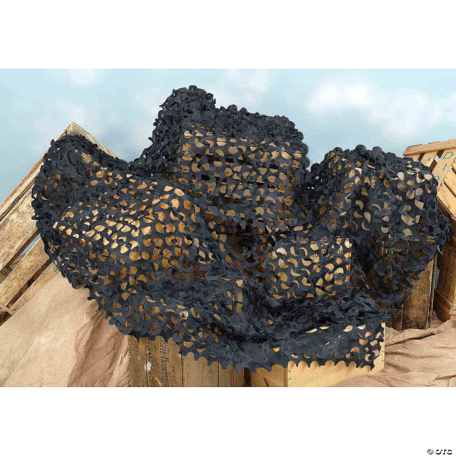 8 ft  black netting decoration~fm62390
