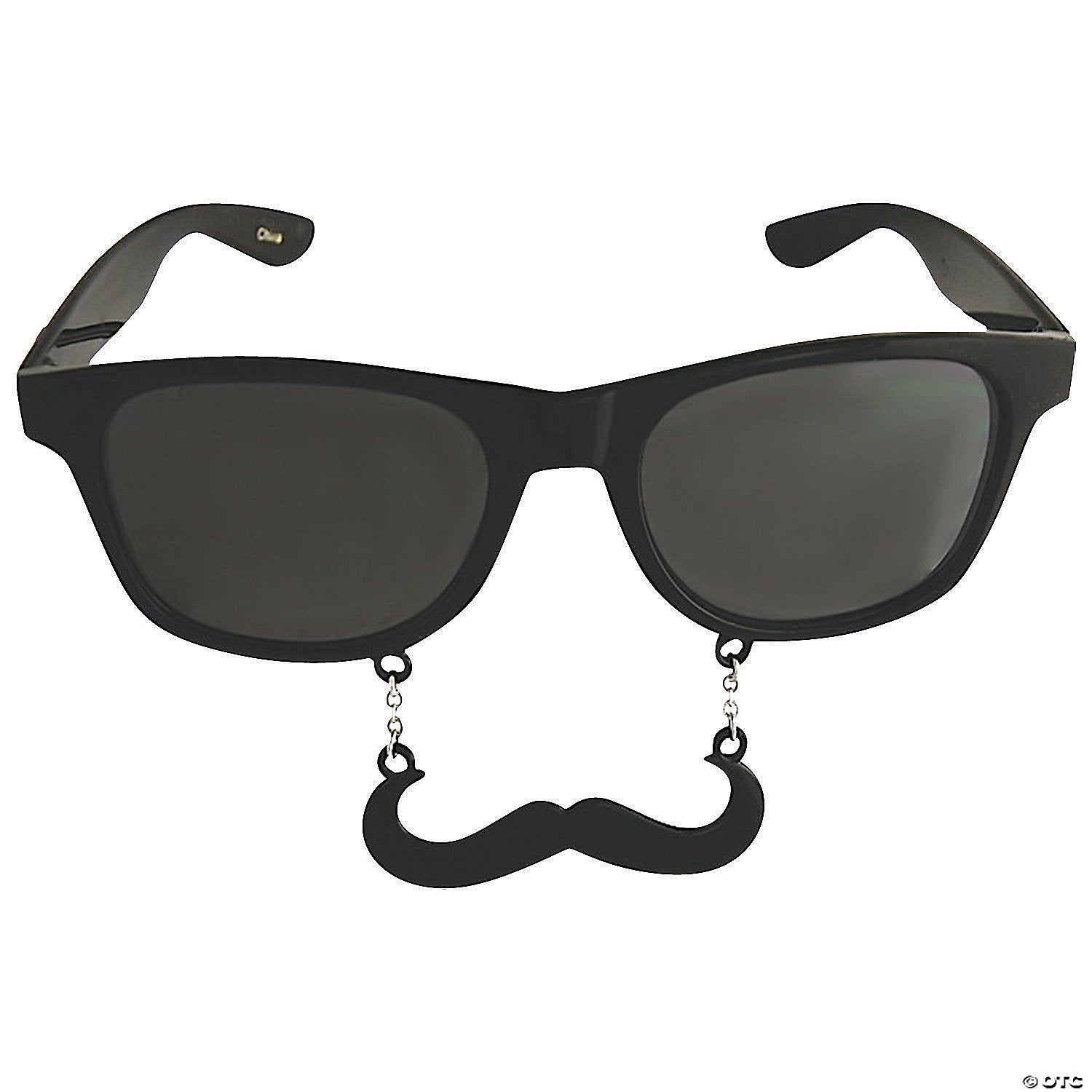 dark sun stache glasses with mustache~sg843