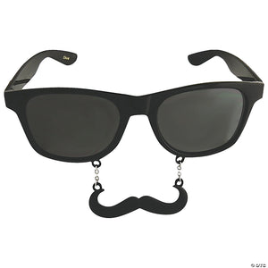 dark sun stache glasses with mustache~sg843