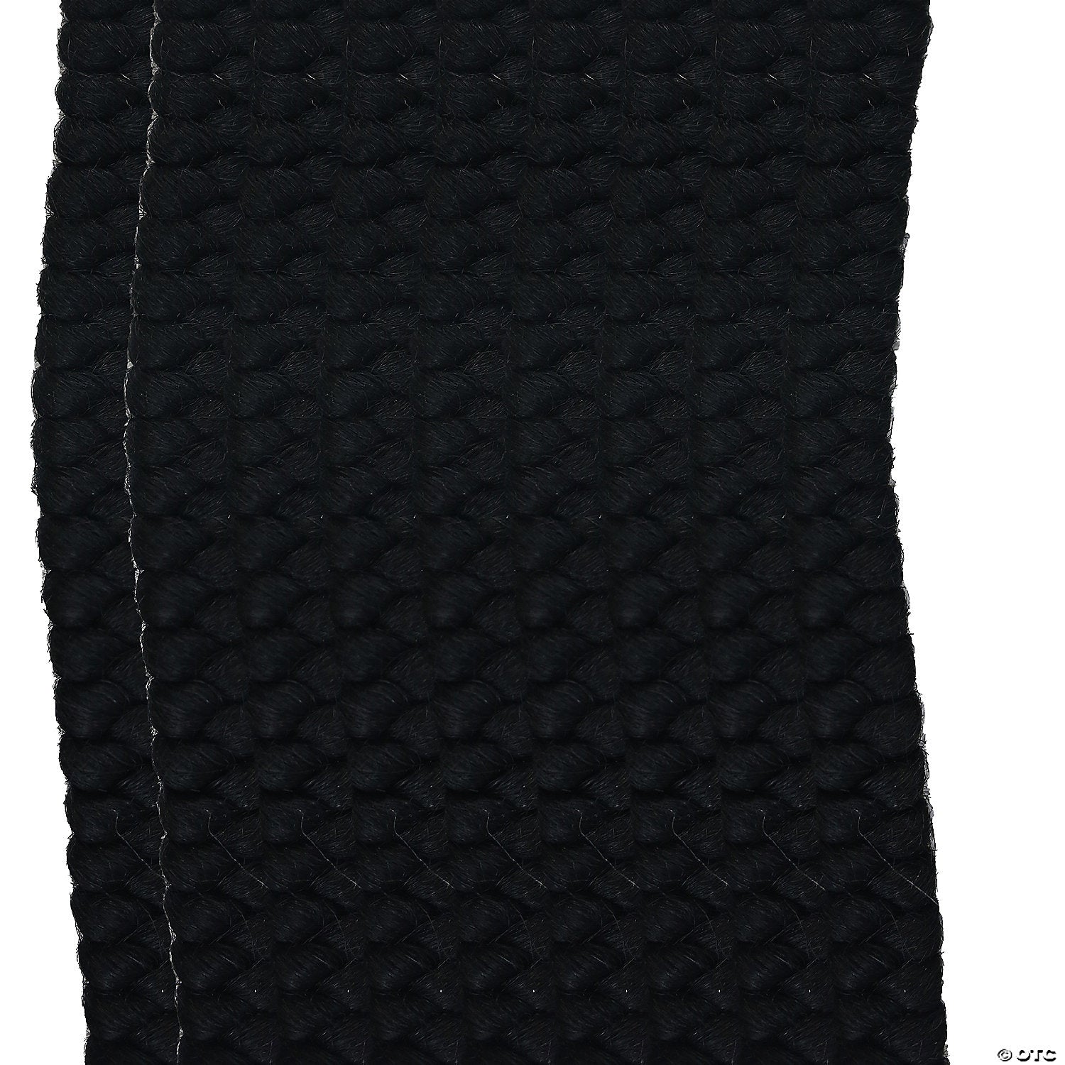 adults black crepe hair~cb12bk