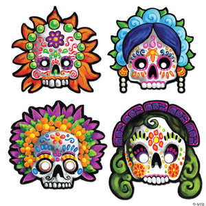 adults day of the dead masks~bg00927