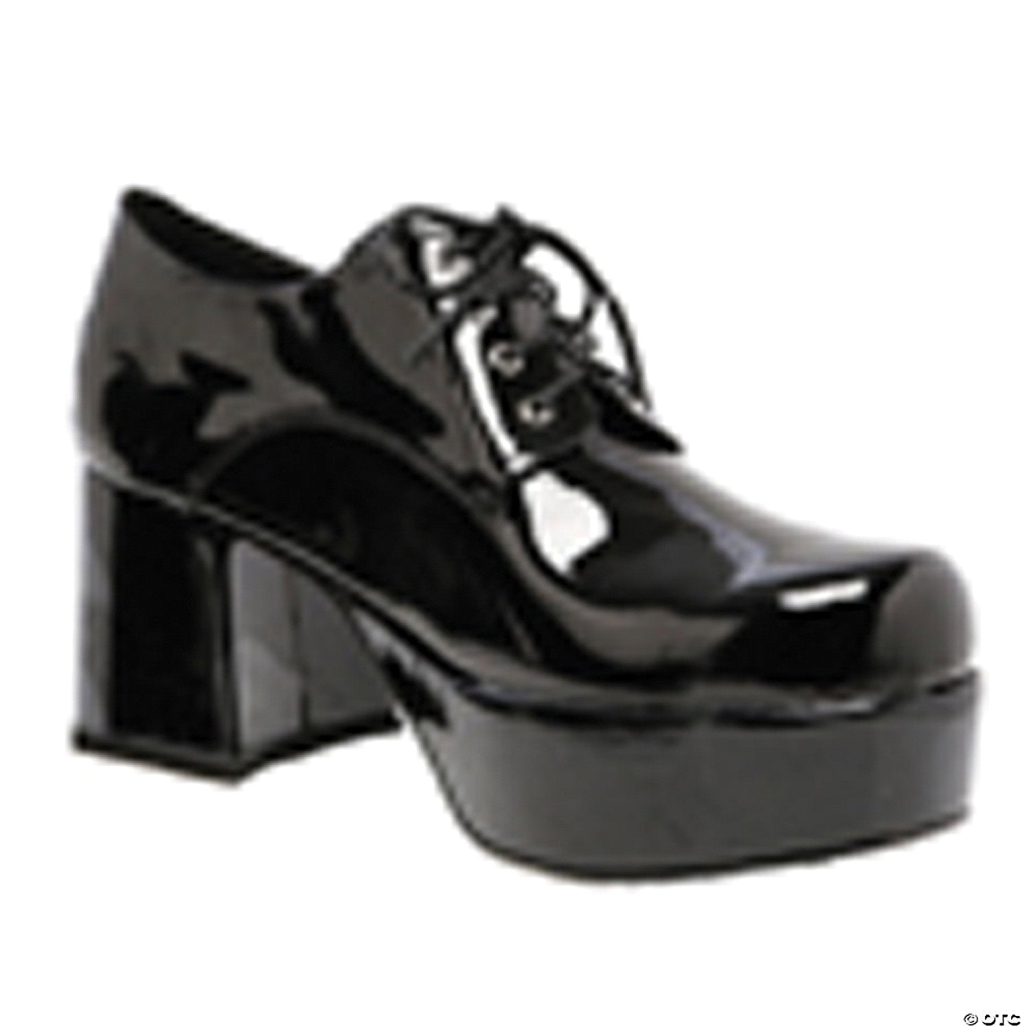 adults black patent platform shoes   size 12 13~ha55bplg