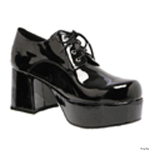 adults black patent platform shoes   size 12 13~ha55bplg