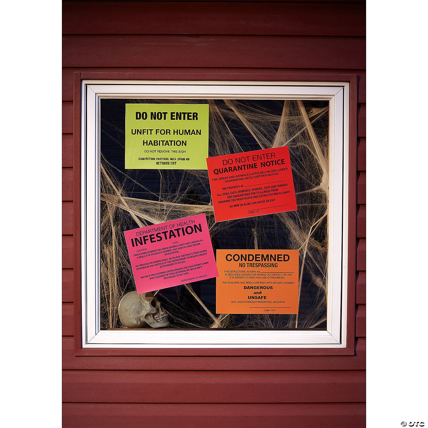 condemned signs 4 pack~fw91469