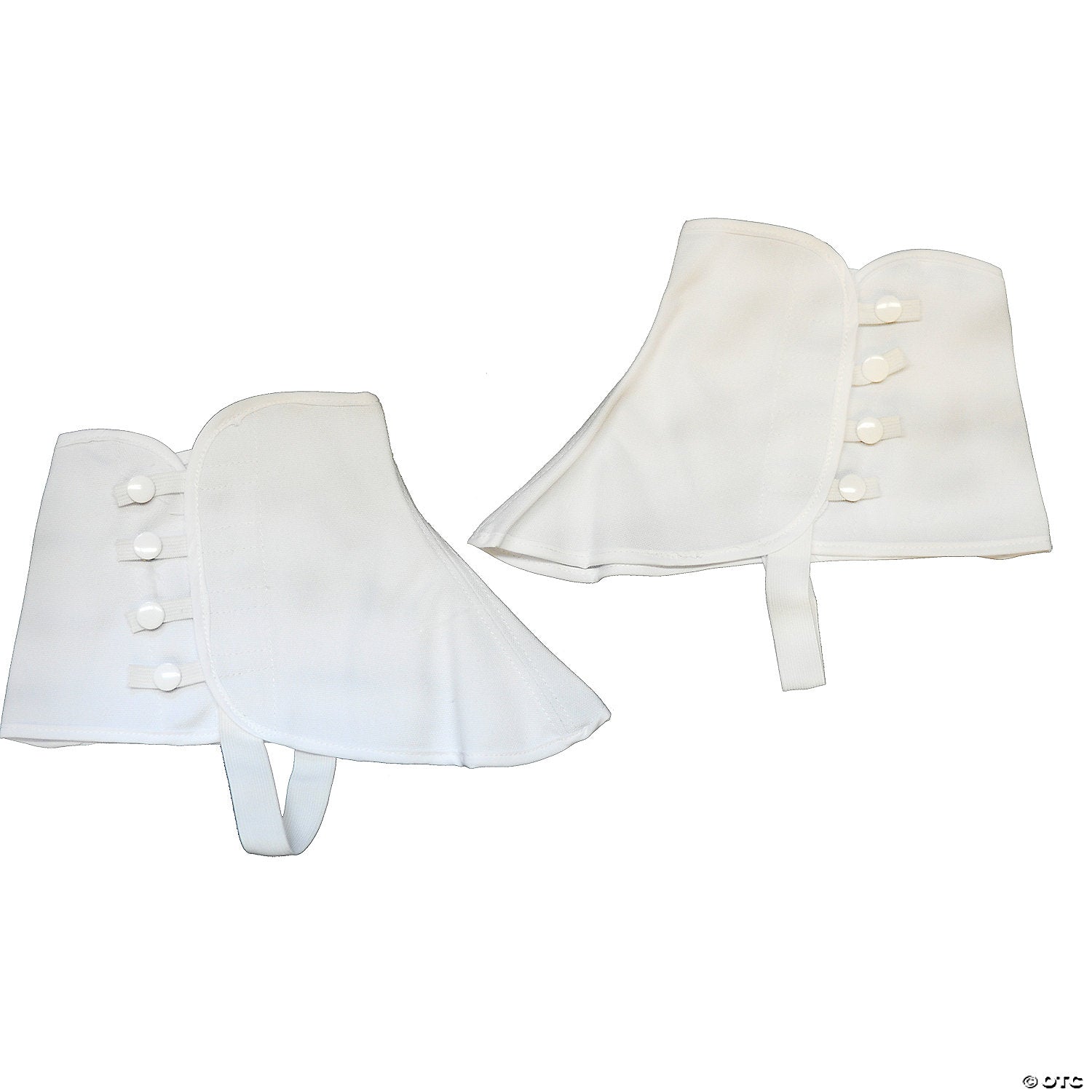 adults white canvas spats   medium~bb411sm