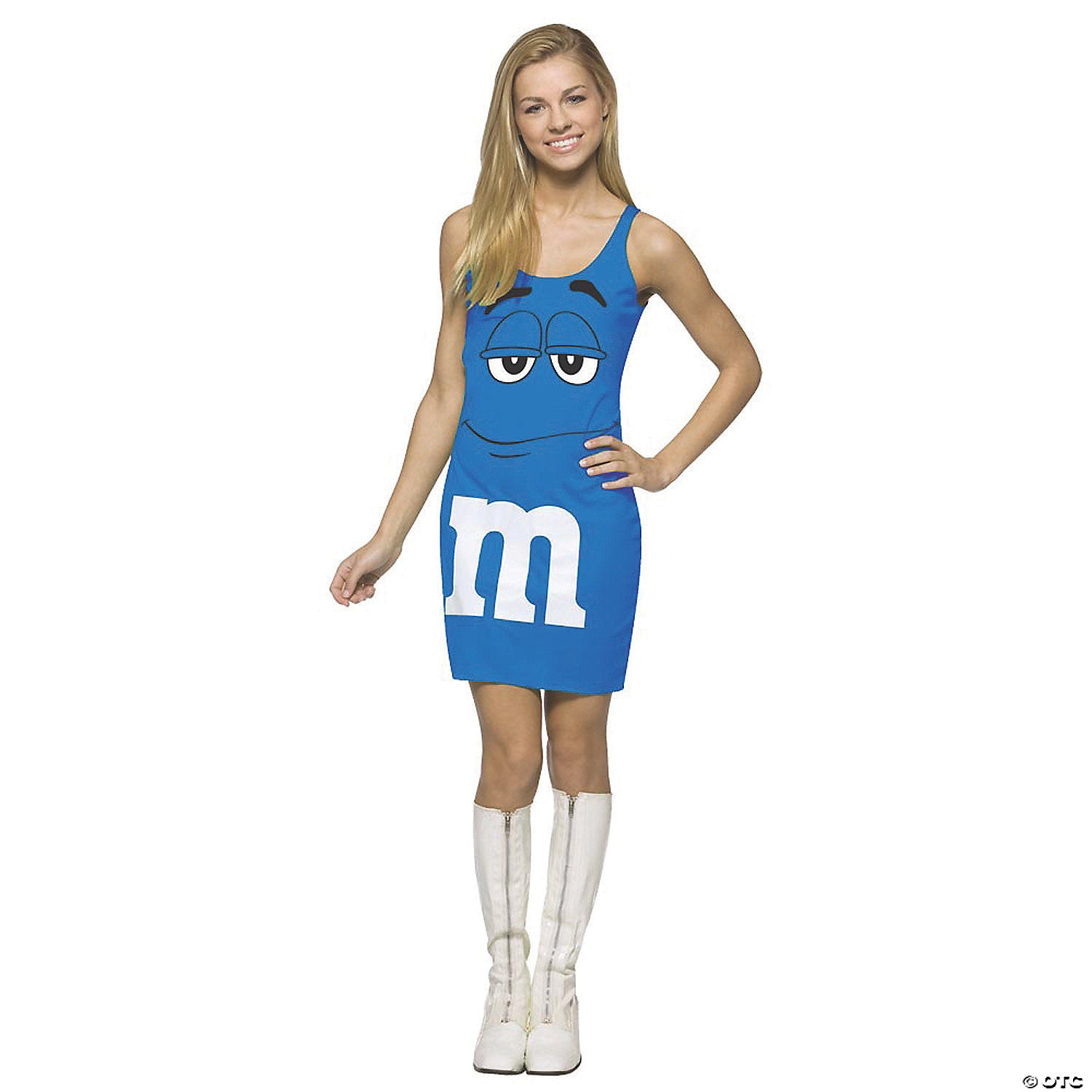 teen girl s blue m&m s& 174  tank dress costume   standard~gc4044