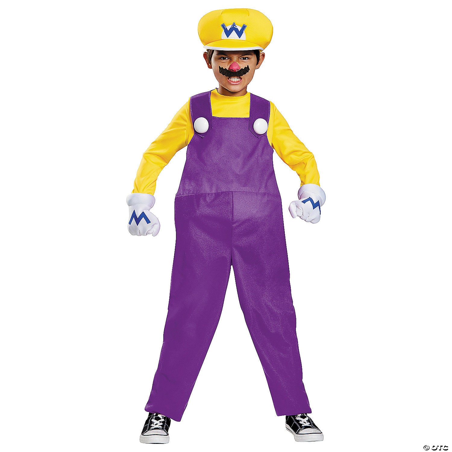kids deluxe super mario bros & 8482  wario costume   large~dg98815g