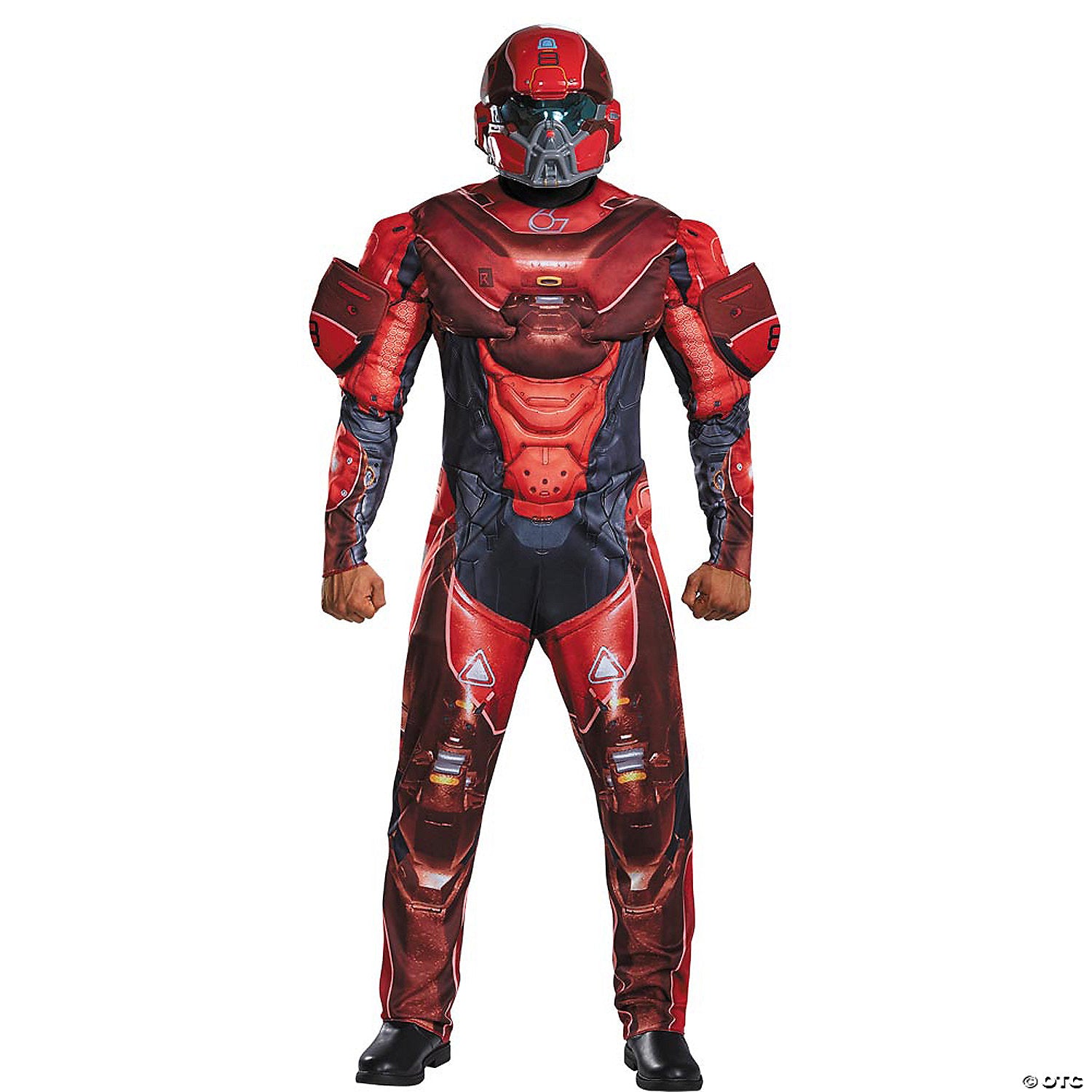 men s halo red spartan costume   large~dg97558t