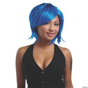 adults royal blue sweetshag wig~mr177418
