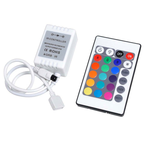 GRB SMD LED Strip Light IR Remote Controller 24 Key
