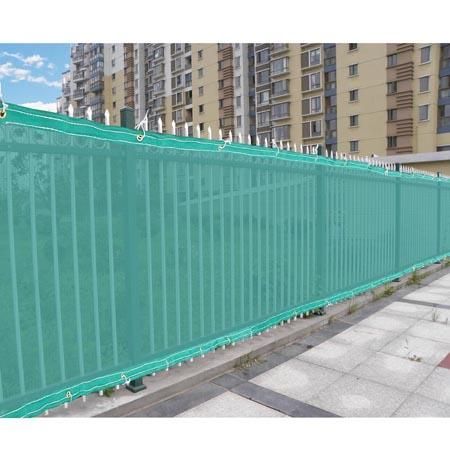 Green 4'x50' Privacy Screen Fence Construction Residential