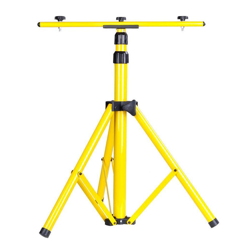 Adjustable Flood Light Fixture Tripod Stand with T Bar