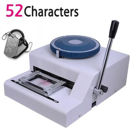 Metal Dog Tag Manual Embosser Embossing Machine