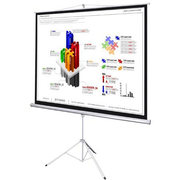 Portable Projection Screens W/Stand - Manual Pull Down