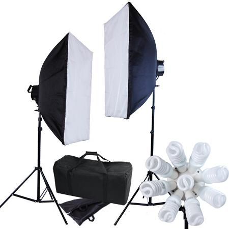 Studio Lighting Continuous 18 Lights Kit Large Soft Boxes